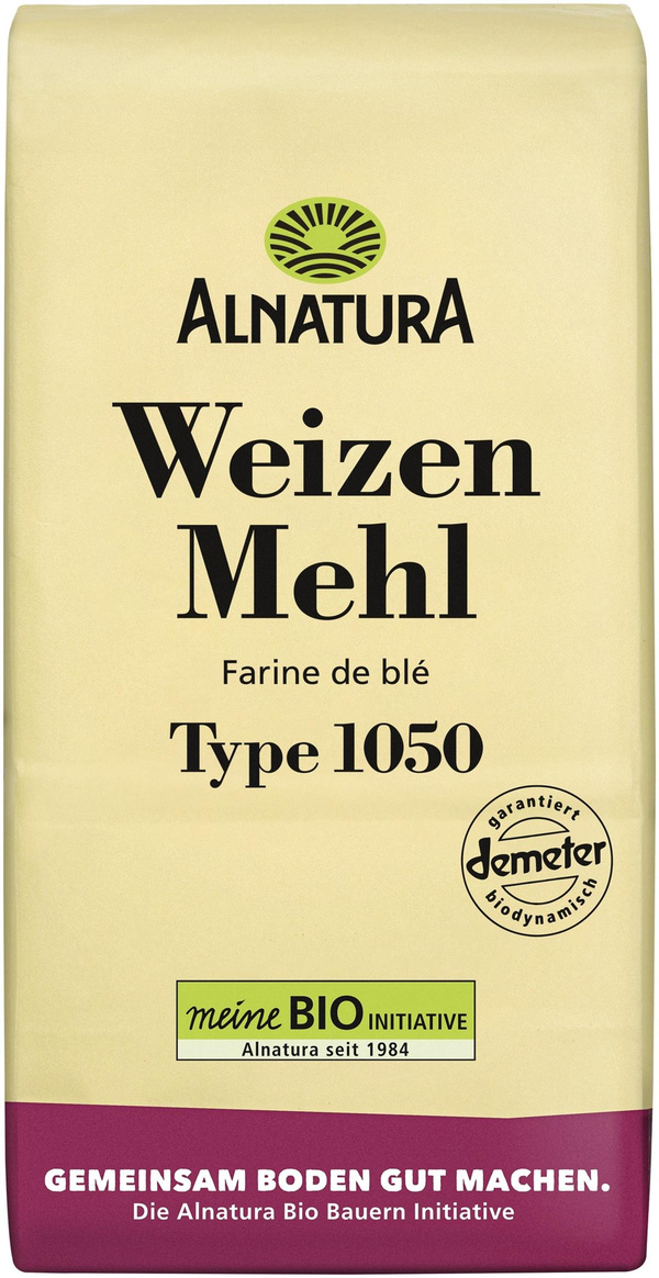 Produktfoto zu Weizenmehl Type 1050 1kg Alnatura