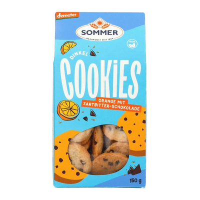 Produktfoto zu Dinkel Schoko-Orange Cookies 150g Sommer & Co.