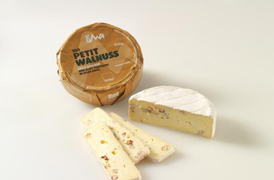 Produktfoto zu Le Petit Brie Walnuss 330g ÖMA