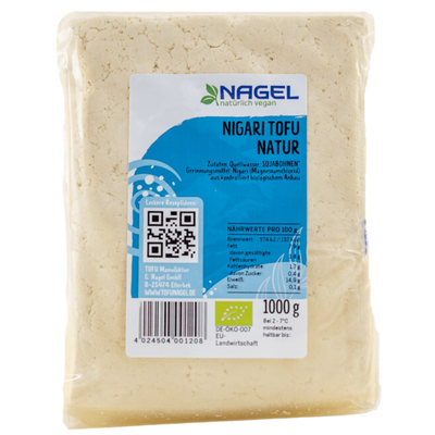 Produktfoto zu Tofu natur 1kg Nagel Tofu