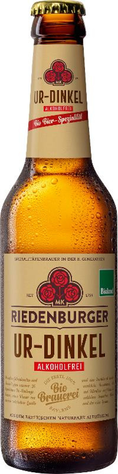 Produktfoto zu VPE Ur Dinkel Bier alkoholfrei 10x0,33l Riedenburger