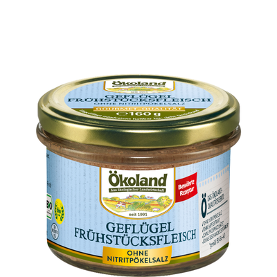 Produktfoto zu Geflügel-Frühstücksfleisch 160g Ökoland