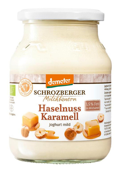 Produktfoto zu Joghurt Haselnuss Karamell 3,5% Schrozberger Milchbauern