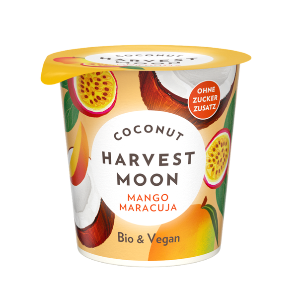 Produktfoto zu Kokosmilchjoghurt Mango Maracuja 125g Harvest Moon