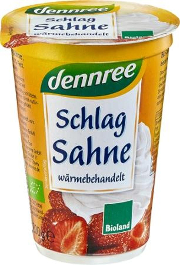 Produktfoto zu Schlagsahne 32% 200g dennree