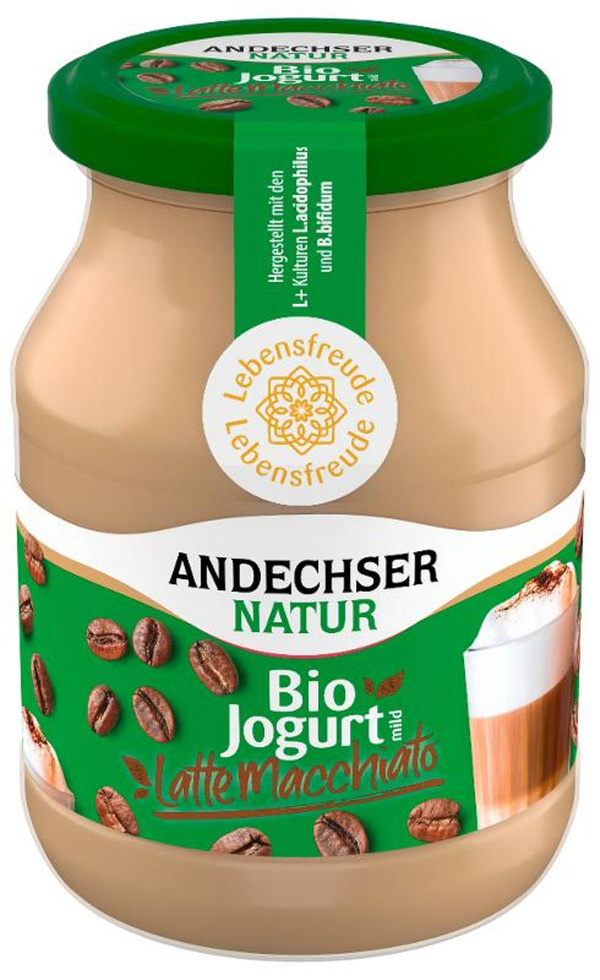 Produktfoto zu VPE Joghurt Latte Macchiato 6x500g Andechser