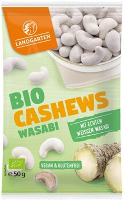 Produktfoto zu Cashews Wasabi 50g Landgarten