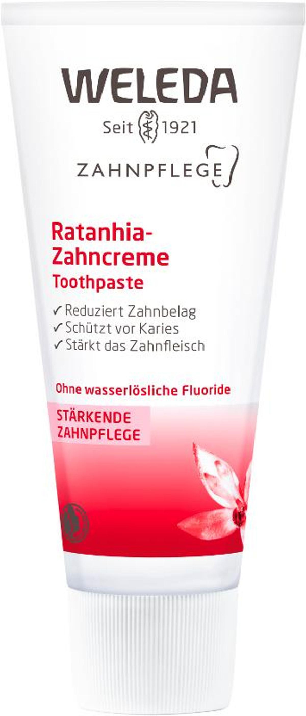 Produktfoto zu Ratanhia Zahncreme 75ml Weleda