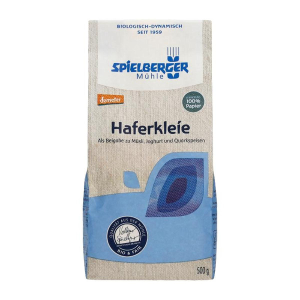 Produktfoto zu Haferkleie 500g Spielberger Mühle