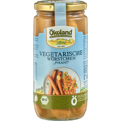 Produktfoto zu Vegetarische Würstchen "pikant" 380g Ökoland