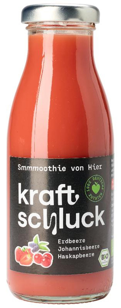 Produktfoto zu Roter Smoothie von hier 0,25l Kraftschluck
