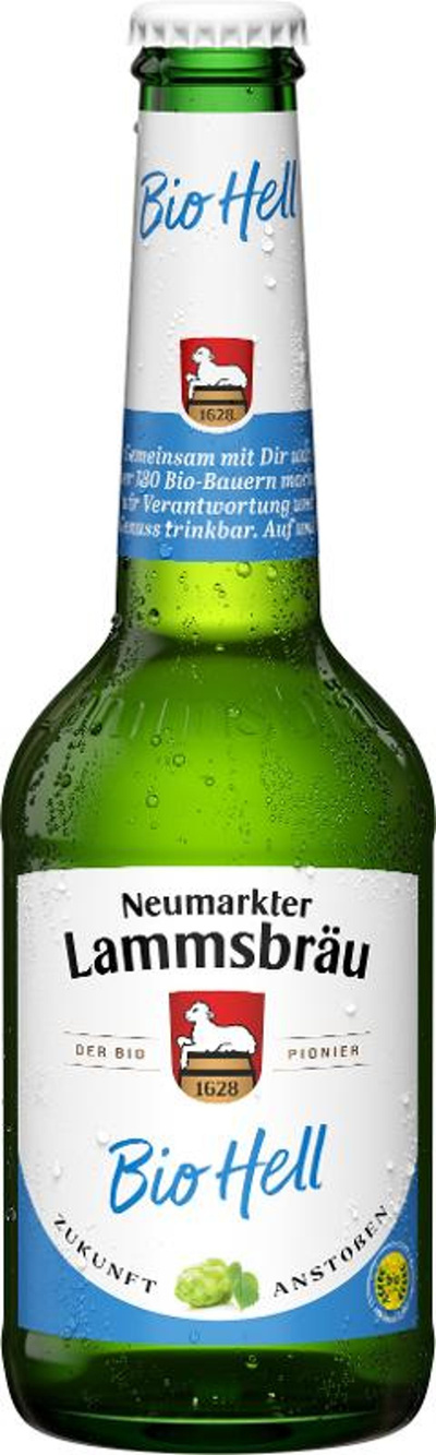 Produktfoto zu VPE Lammsbräu Bio Hell 10x0,33 l Neumarkter Lammsbräu