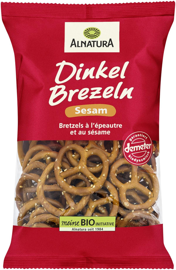Produktfoto zu Dinkel Brezeln Sesam 125g Alnatura