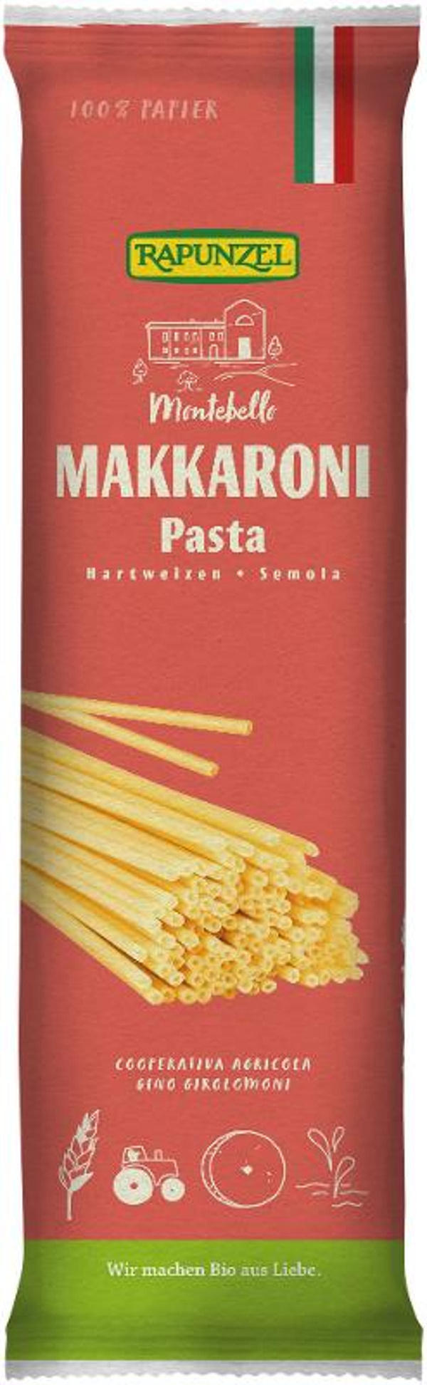 Produktfoto zu VPE Makkaroni Semola 12x500g Rapunzel