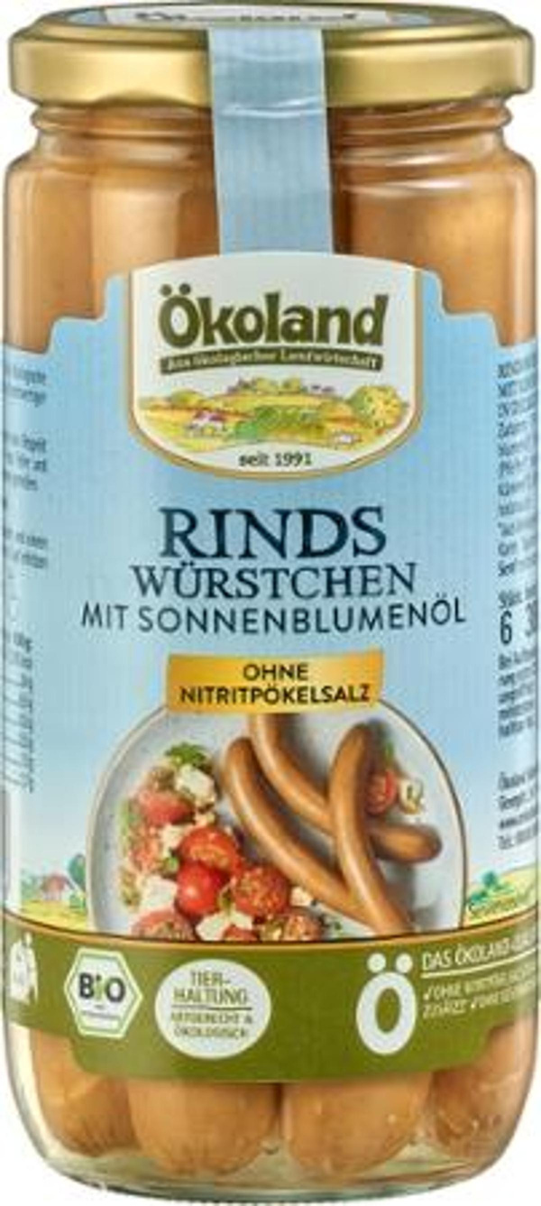 Produktfoto zu Rinder-Wiener 6 Stück 380g Ökoland