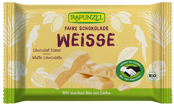 Produktfoto zu Weiße Schokolade HIH 100g Rapunzel