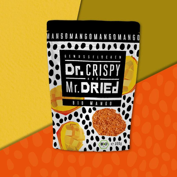 Produktfoto zu Mangoflocken 100g Dr. Crispy & Mr. Dried
