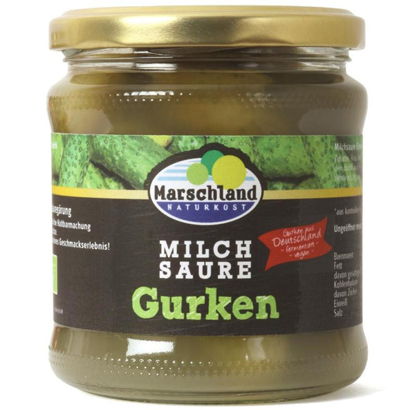 Produktfoto zu Salzgurken fermentiert 370ml Marschland