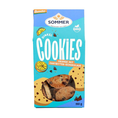 Produktfoto zu Dinkel Schoko-Orange Cookies 150g Sommer & Co.