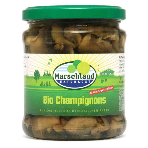 Produktfoto zu Champignons geschnitten 170g (Abtropfgewicht) Marschland
