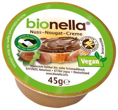 Produktfoto zu Nuss Nougat Creme 45g Bionella