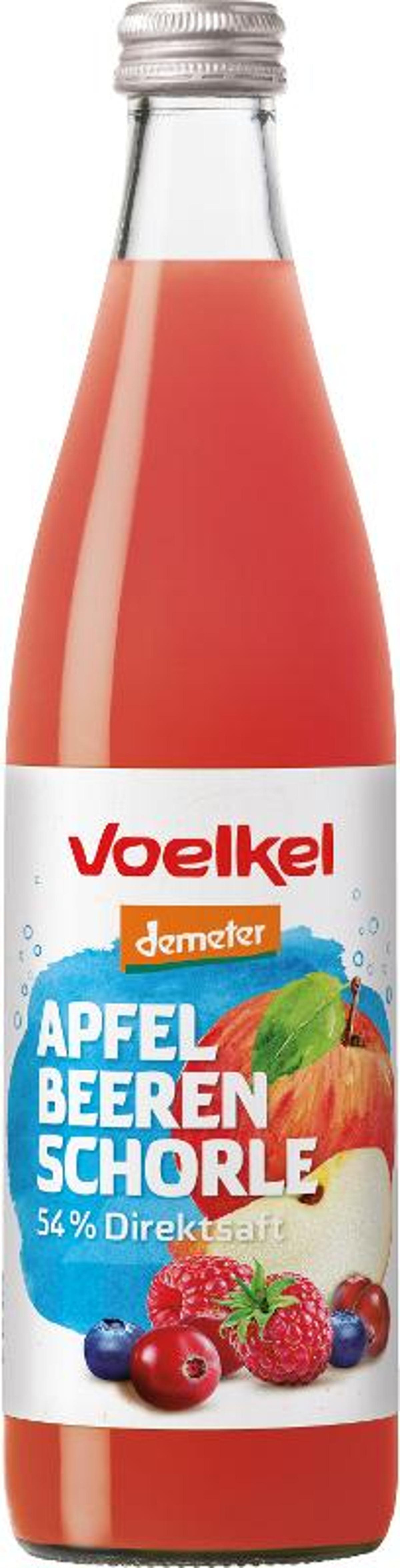 Produktfoto zu Apfel Waldbeeren Schorle 0,5l Voelkel