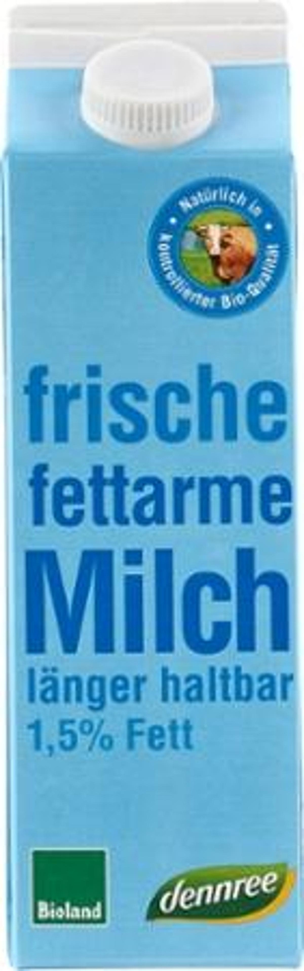 Produktfoto zu Milch fettarm länger haltbar 1,5% 1 l dennree
