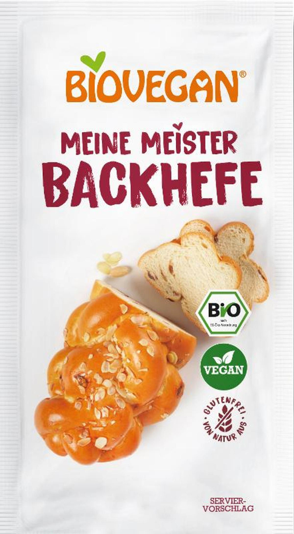 Produktfoto zu Backhefe (Trockenhefe) 7g Biovegan