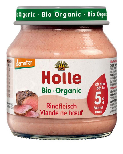 Produktfoto zu VPE Babykost Rindfleisch pur 6x125g Holle