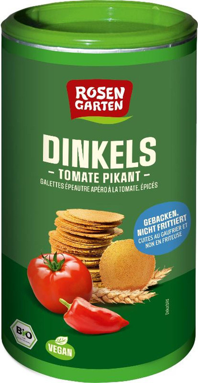 Produktfoto zu Dinkels Cräcker Tomate pikant 100g Rosengarten