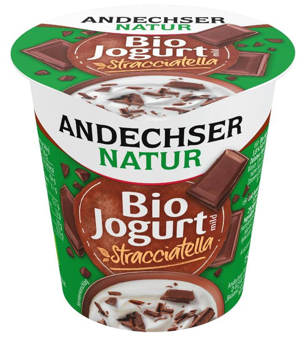 Produktfoto zu VPE Joghurt mild Stracciatella 3,7% 10x150g Andechser Natur