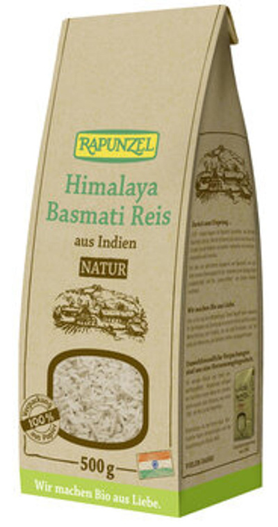 Produktfoto zu Himalaya Basmati Reis natur 500g Rapunzel