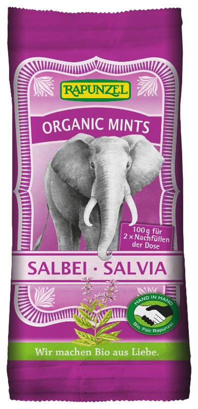 Produktfoto zu Organic Mints Salbei 100g Rapunzel