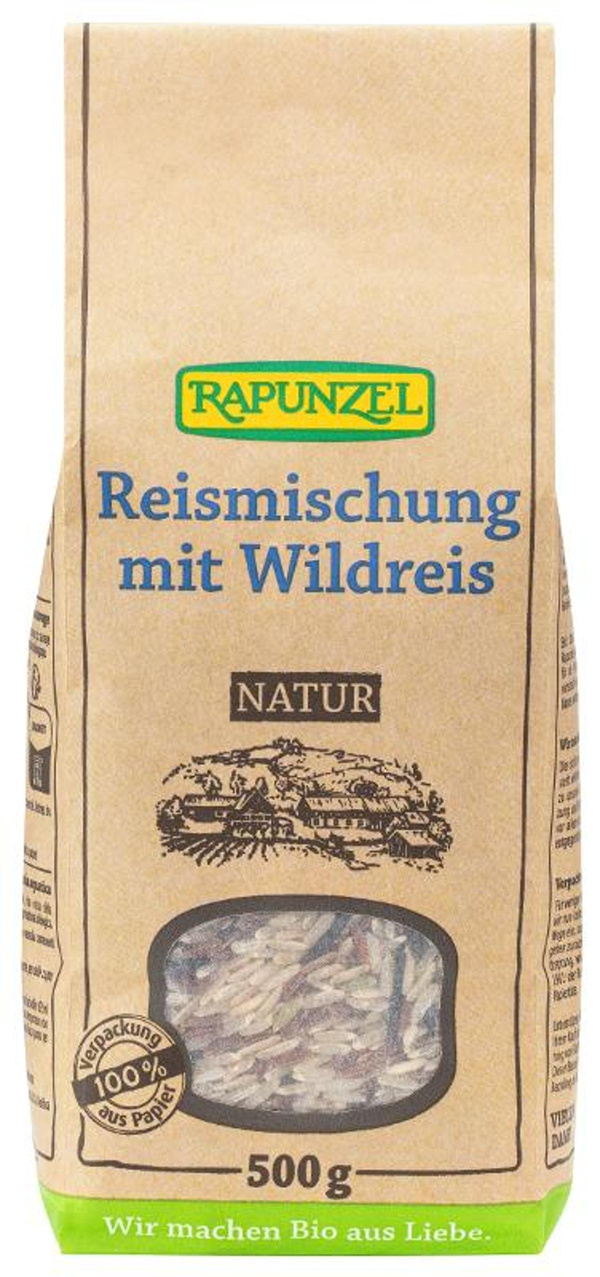 Produktfoto zu Reismischung mit Wildreis 500g Rapunzel