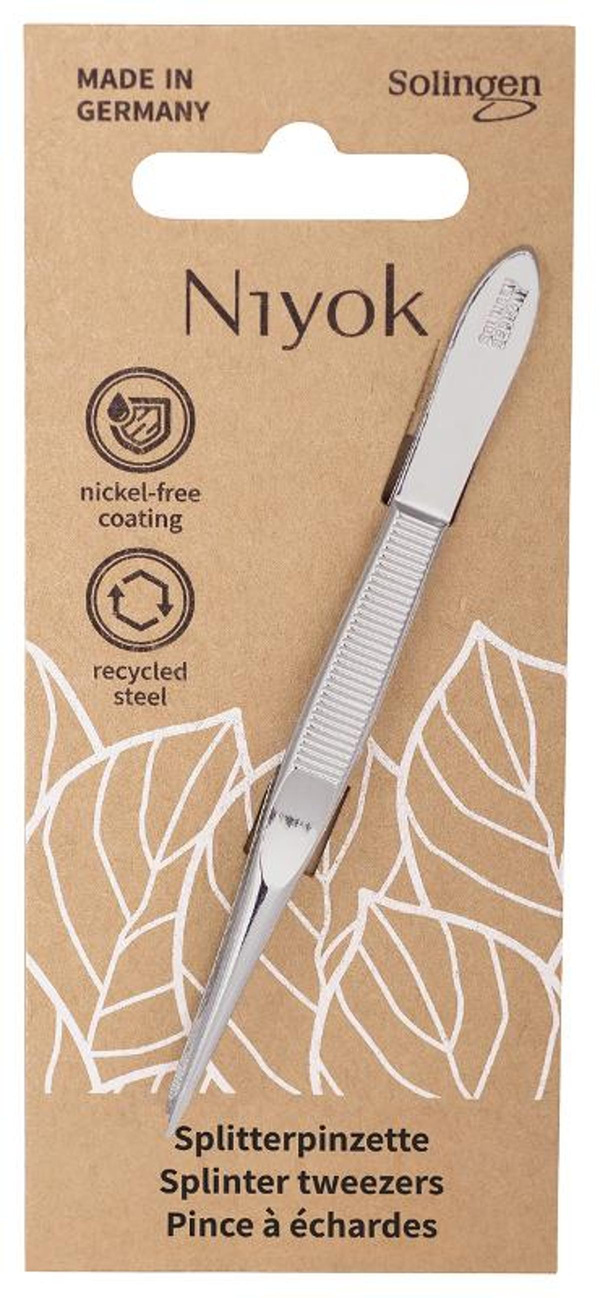 Produktfoto zu Splitterpinzette Solingen Vitaloy Niyok Natural Cosmetics