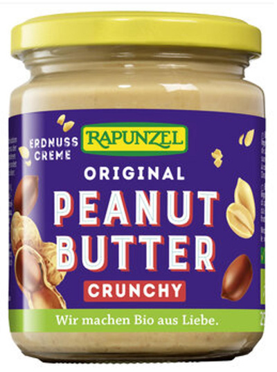 Produktfoto zu Peanutbutter Crunchy 250g Rapunzel