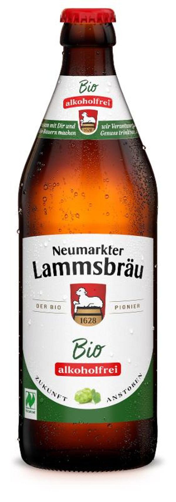 Produktfoto zu VPE Bier Lammsbräu Alkoholfrei 0,5 l Neumarkter Lammsbräu