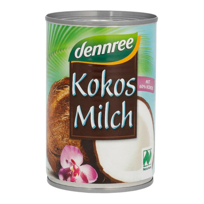 Produktfoto zu VPE Kokosmilch 60% 12x400 ml dennree