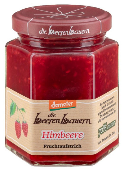 Produktfoto zu Fruchtaufstrich Himbeere 200g die beerenbauern