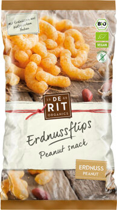Produktfoto zu Erdnuss Flips 125g DeRit