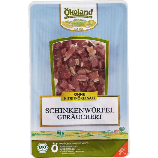 Produktfoto zu Schinkenwürfel 80g Ökoland