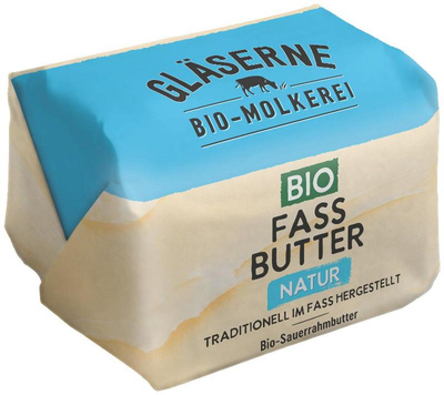 Produktfoto zu Fassbutter Sauerrahm 250g Gläserne Molkerei