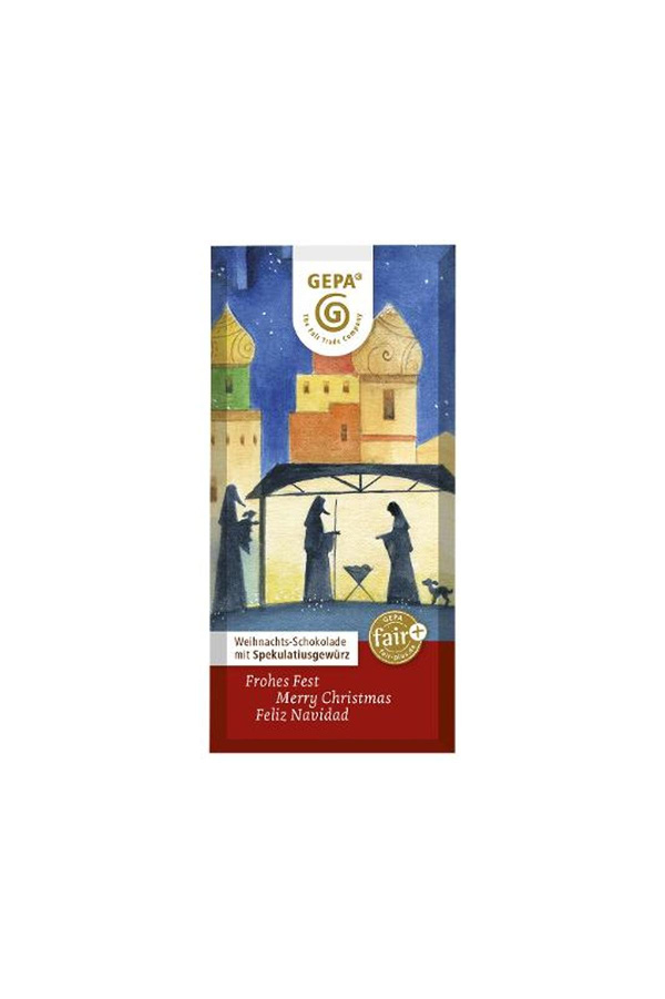 Produktfoto zu Weihnachtsschokolade 40g Gepa