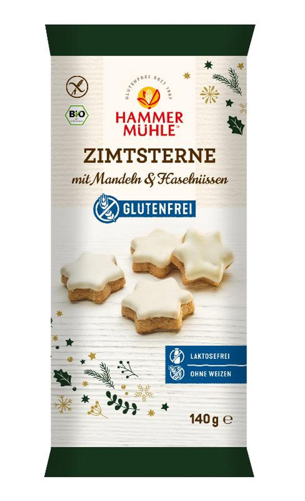 Produktfoto zu Zimtsterne glutenfrei 140g Hammermühle