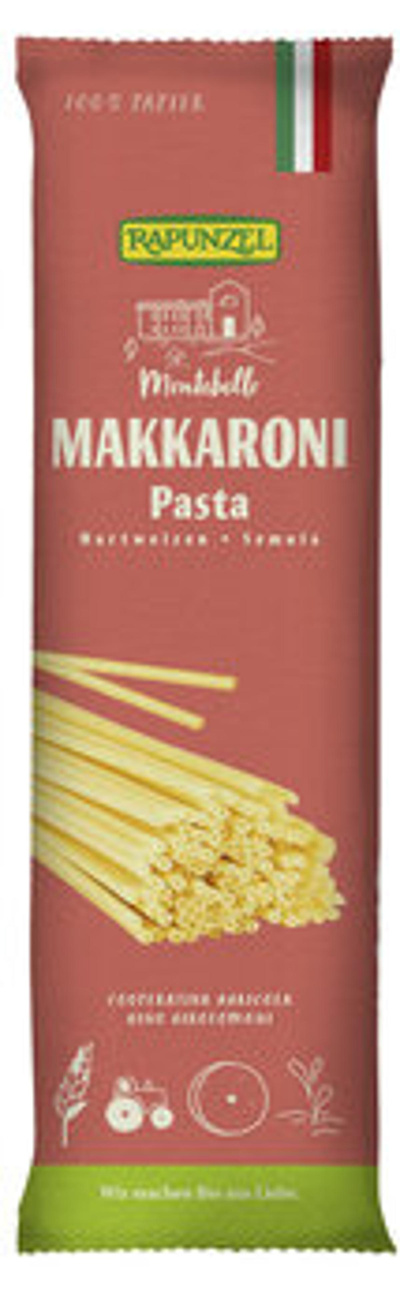 Produktfoto zu VPE Makkaroni Semola 12x500g Rapunzel