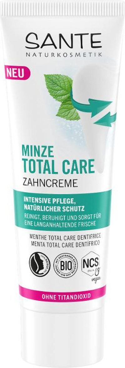 Produktfoto zu Total Care Zahncreme Minze 75ml Sante Naturkosmetik