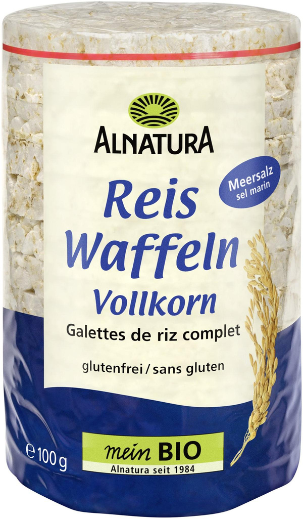 Produktfoto zu Reiswaffeln mit Salz 100g Alnatura