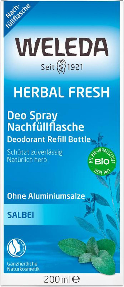 Produktfoto zu Salbei Deo Nachfüllflasche 200ml Weleda