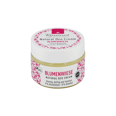 Produktfoto zu Deo Creme Blumenwiese 50g Rosenrot Naturkosmetik