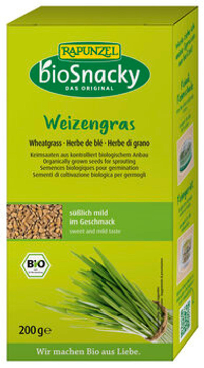 Produktfoto zu Keimsaat Weizengras 200g bioSnacky Rapunzel